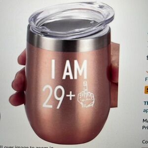 29 Plus One Middle Finger Wine Tumbler